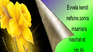 Hz ALİ’DEN NASİHATLAR  .