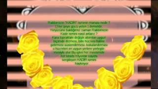 RABBİMİZİN KADİR İSMİ