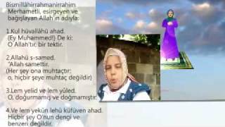 NAMAZ SURESi ( IHLAS) ve MANASI